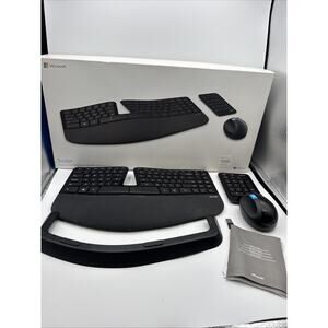 Microsoft Sculpt Ergonomic Wireless Keyboard, Mouse with Numpad (USB included)